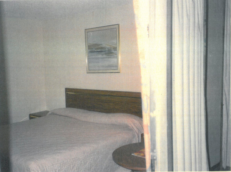 LMPD photo of Lawler’s motel room.